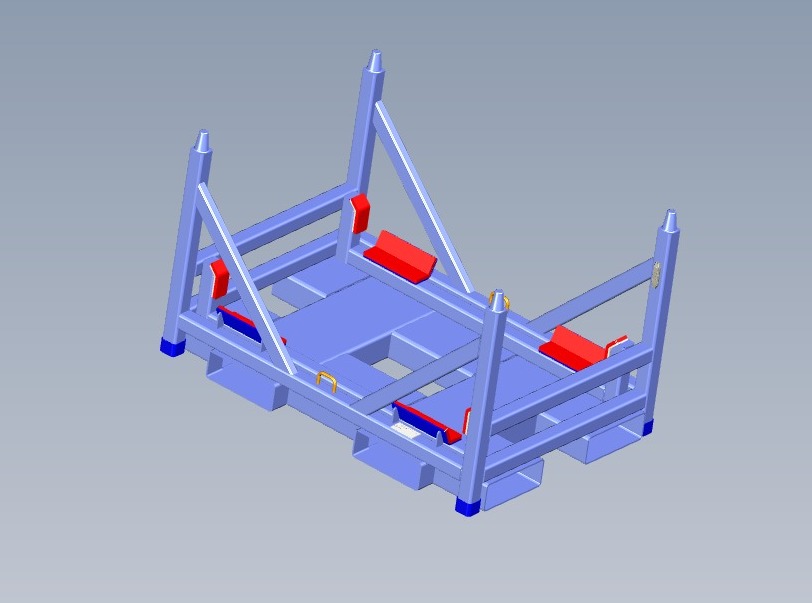 Rack empilhável com batentes